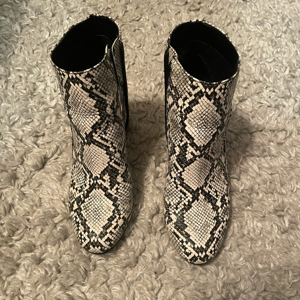 Snakeskin Booties